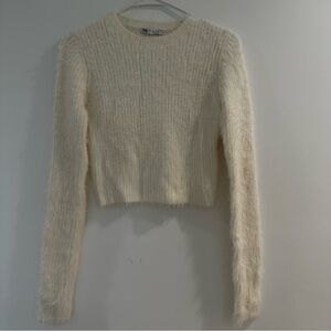 Zara Soft Cream Knit Pullover